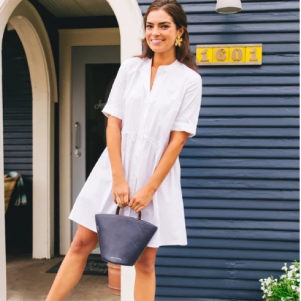 White Royal Shirt Dress